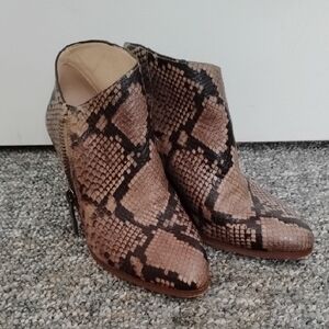 1. State Snakeskin Ankle Boots - Brown and Black